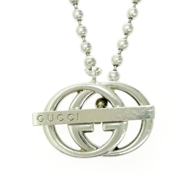 GUCCI グッチ シルバー インターロッキングG ボールチェーン