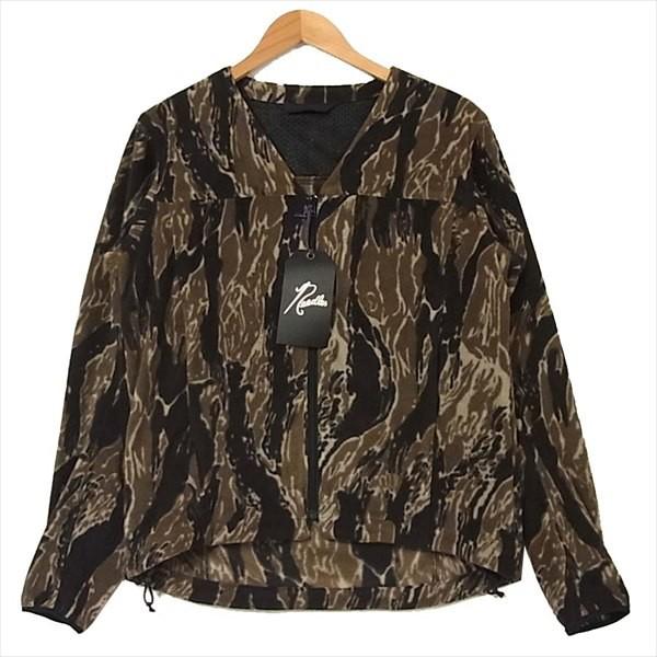 ニードルス NEEDLES 18AW DI245 V neck Tiger Camo Fleece Vネック 