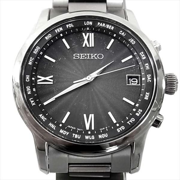 SEIKO セイコー ブライツ 7B27-0AE0 時計 ウォッチ シルバー 【美品 