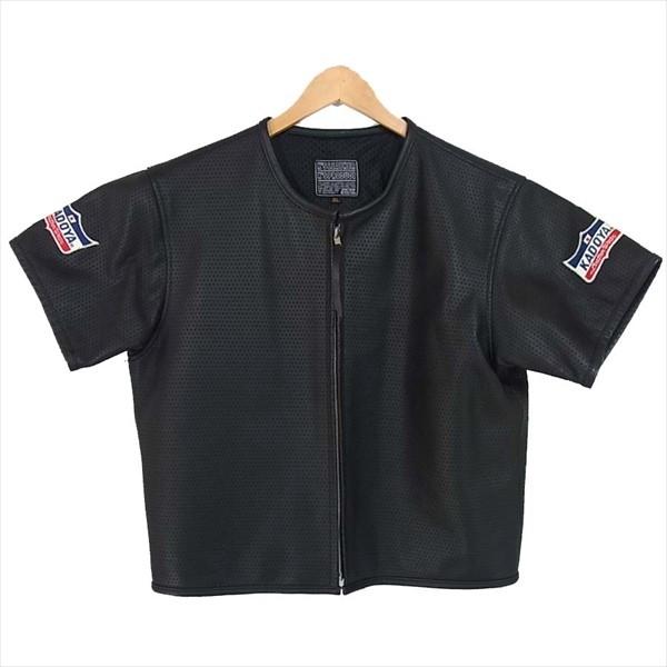 カドヤ・パンチングレザー半袖 パンチングレザーのTシャツ