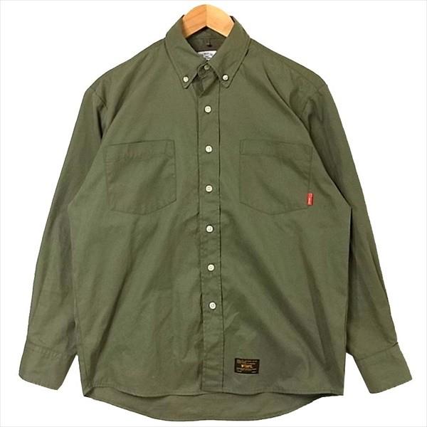 WTAPS 長袖シャツ オリーブグリーン - デニムシャツ・ダンガリーシャツ