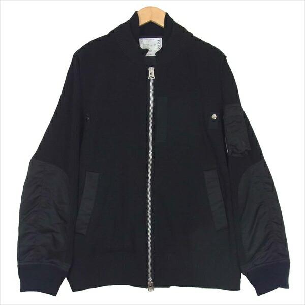 sacai サカイ SACAI 20-02224M THE STOREKNIT BLOUSON 切替 ブルゾン 