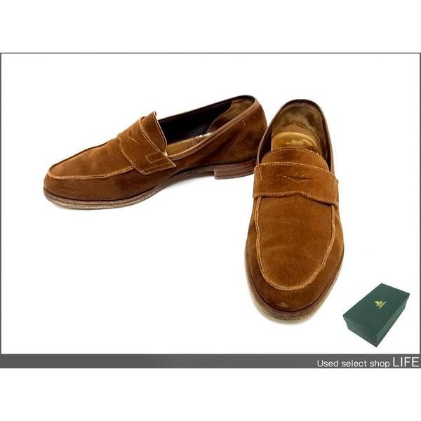 中古 CROCKETT&JONESクロケットジョーンズSELSEYローファー7E 