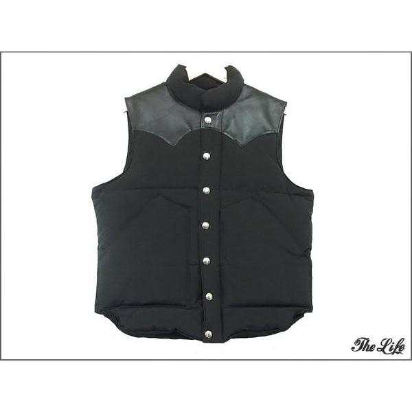中古 美品 SUGAR CANEシュガーケーンレザーヨークダウンベストS 