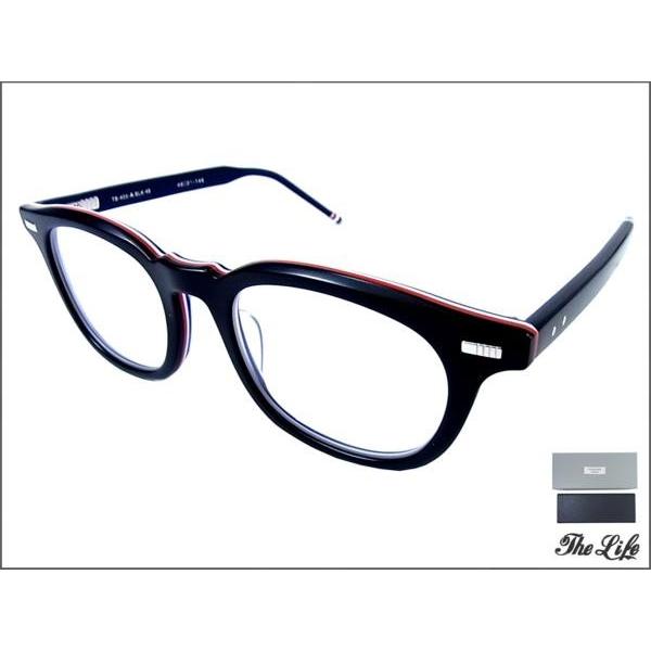 中古 美品 THOM BROWNEトムブラウンTB-403-A-BLK-49サングラス/眼鏡 