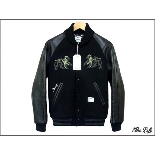 中古 BEDWIN×Stussy RUBINウールスタジャン/ジャケット1黒 : 14-515 