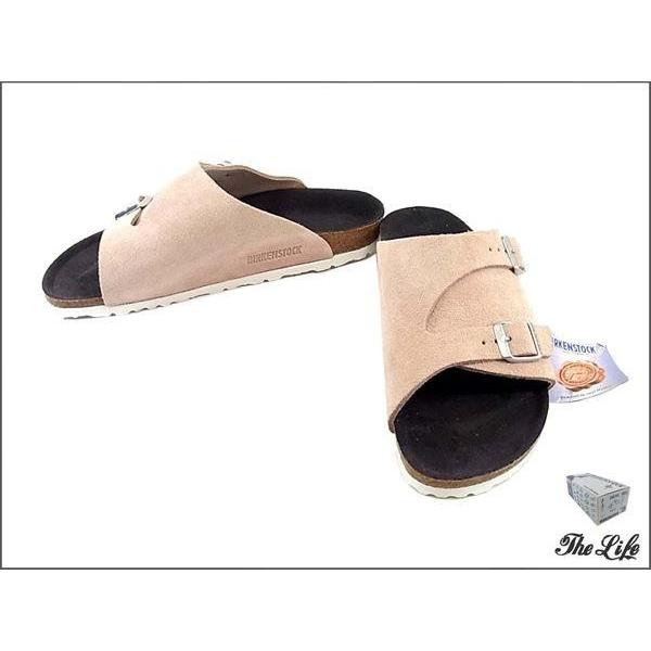 未使用/新古品 BIRKENSTOCKビルケンZurichサンダル24.5/ピンクスエード 