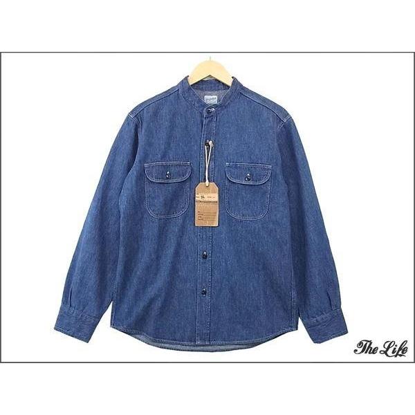 TENDERLOIN 中古 美品 TENDERLOINテンダーロインデニムスタンドシャツ 