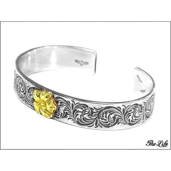 中古 WINGROCKウイングロック金フラワー唐草バングル 中古 WINGROCKウイングロック金フラワー唐草バングル
