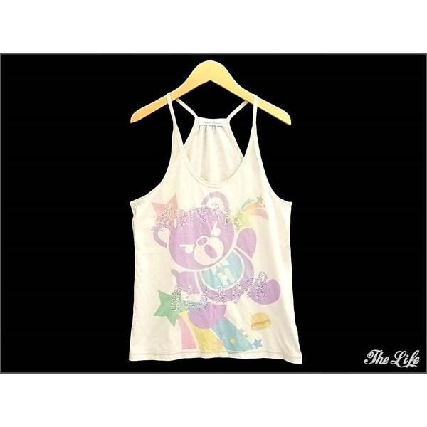 中古 HYSTERIC GLAMOURファックベアキャミソールF/グレー/ヒステリック 