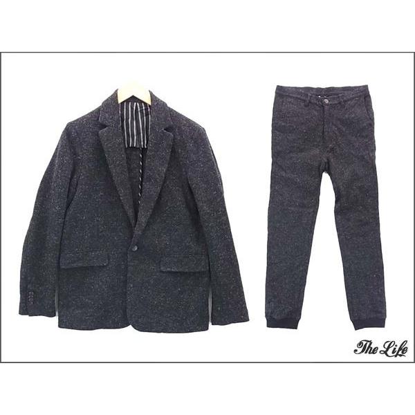 中古 HYSTERIC GLAMOUR セットアップ ジャケット パンツ M/黒 