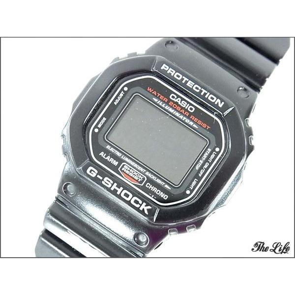 中古 CASIO G-SHOCK DW-5600 カラス デジタルウォッチ 黒1545  