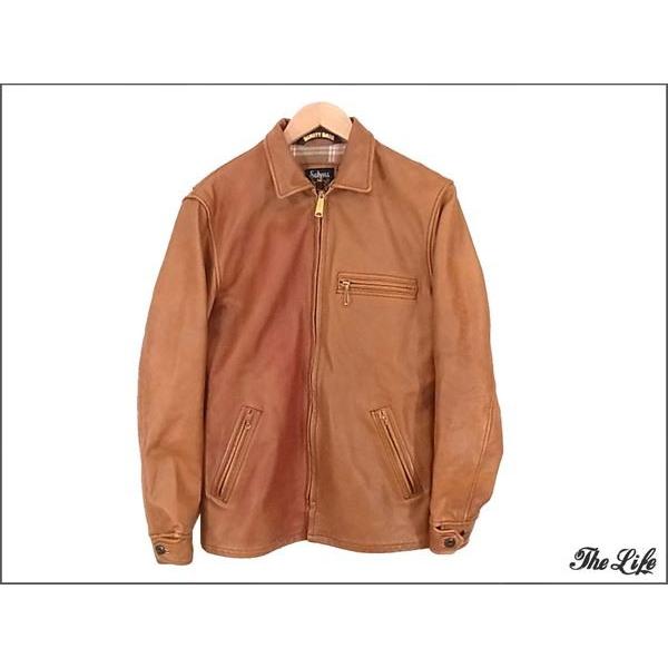 Schott N.Y.C 中古 ショット クラシックトラック ジャケットL/茶 
