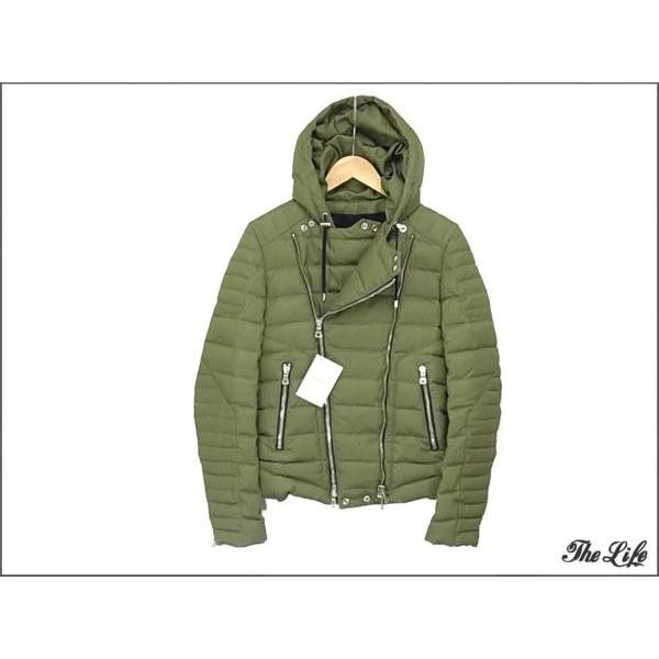 BALMAIN 中古 美品 14AW バルマンバイカーダウン ジャケットXS 