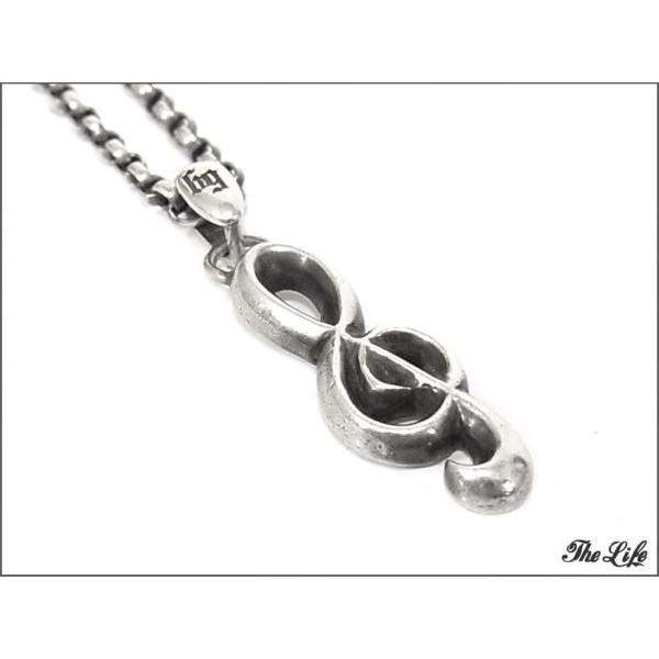 中古 GARNIガルニSILVER NECKLACEト音記号シルバーネックレス : 23-814
