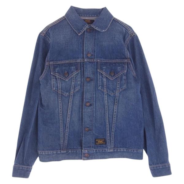 WTAPS ダブルタップス 15SS 151GWDT-JKM04 DENIM JK 裏ロゴ プリント 
