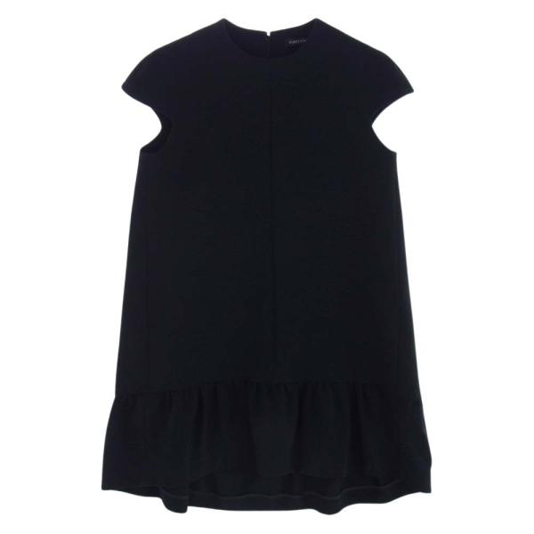 【チップリンさん専用 】ヨーコチャン キャップスリーブ ワンピース 黒 38 YOKO CHAN ヨーコチャン YCD-315-197 Cap-sleeve A-line Dress