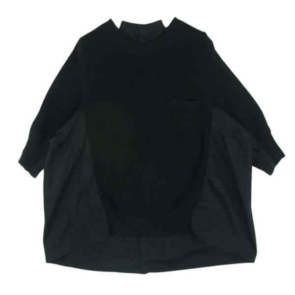 sacai Sacai サカイ 17-03322 バックシャツ ブラウス プリーツ sacai Sacai サカイ 17-03322 バックシャツ ブラウス プリーツ