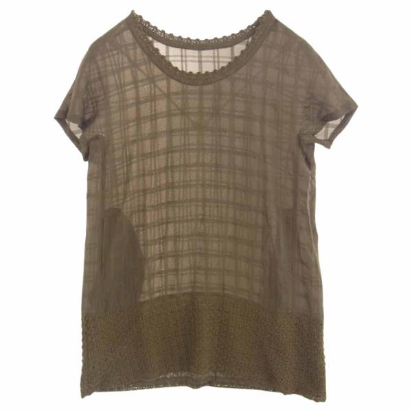 ISSEY MIYAKE イッセイミヤケ HaaT ハート レース切替 ウィンドウペン  