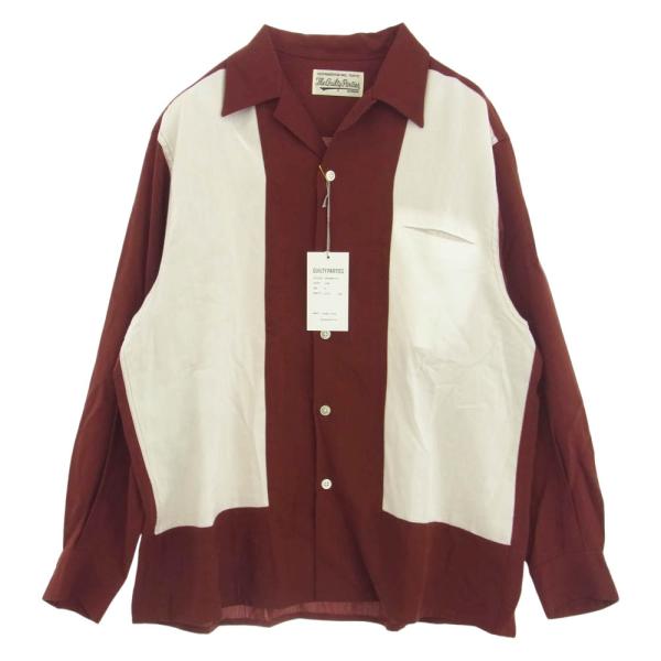 WACKO MARIA ワコマリア 22FW TWO-TONE 50S SHIRT リヨセル 長袖 