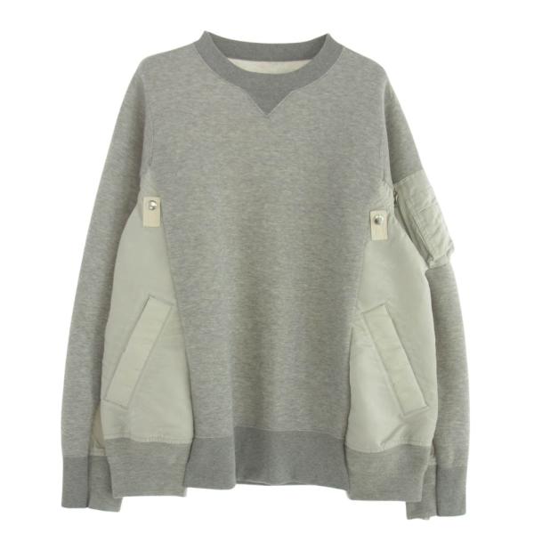 sacai Sacai サカイ 24SS SCM-058 Sweat Nylon Twill Pullover sacai Sacai サカイ 24SS SCM-058 Sweat Nylon Twill Pullover