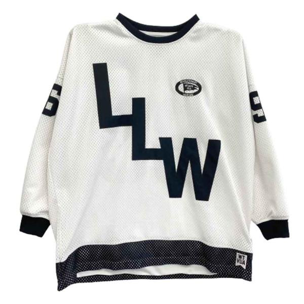 WTAPS ホッケー　Tシャツ WTAPS 22AW 222ATDT-CSM06 Netminder LS Poly. LLW メッシュ ロゴ