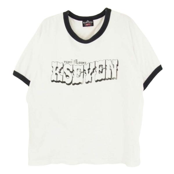 TENDERLOIN（テンダーロイン） T-TEE K-SEVEN トリム Tシャツ ホワイト