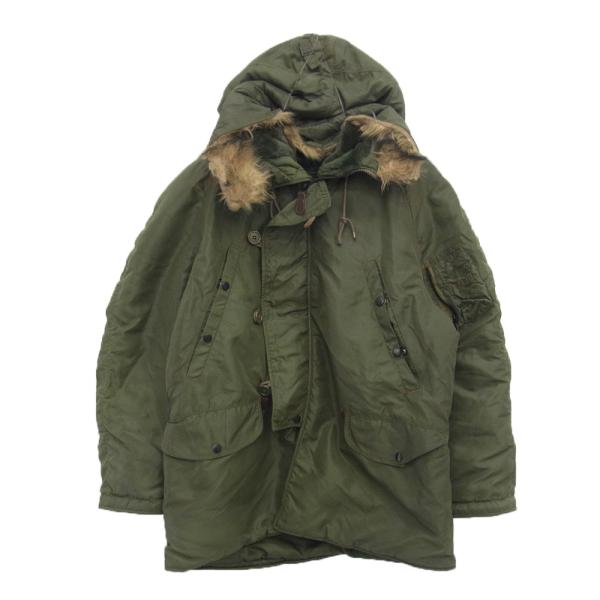 UNITED CARR × Buzz Rickson’s / ファスナー破損/N-3B/フライトジャケット/M/ナイロン/KHK/M18843// Buzz Rickson's バズリクソンズ M18843 M品番 UNITED CARR