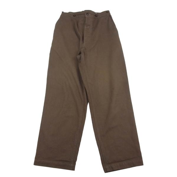 COMOLI コモリ 21SS T01-03015 コットンシルクオーバーパンツ カーキ系