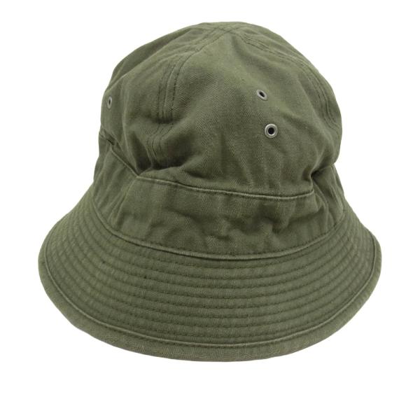 TENDERLOIN テンダーロイン JUNGLE HAT HERRING BONE ジャングルハット 帽子 カーキ系 M【中古】 TENDERLOIN（テンダーロイン） JUNGLE HAT HERRING BONE ジャングル