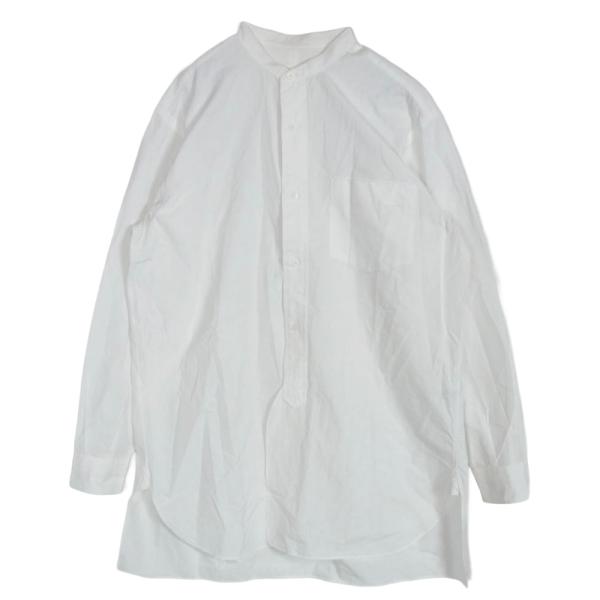 COMOLI コモリ M01-02002 バンドカラーシャツ コモリシャツ ホワイト系