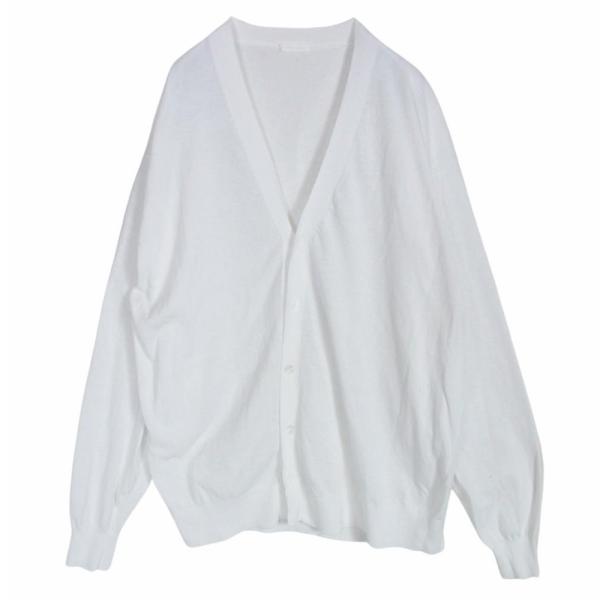 COMOLI コモリ 25SS B01-06002 コットン Vネック カーディガン