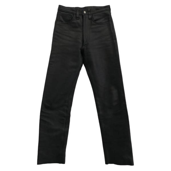 The REAL McCOY'S ザリアルマッコイズ BUCO ブコ ホースハイド レザー パンツ ブラック系 30【中古】 The REAL McCOY'S ザリアルマッコイズ BUCO ブコ ホースハイド レザー