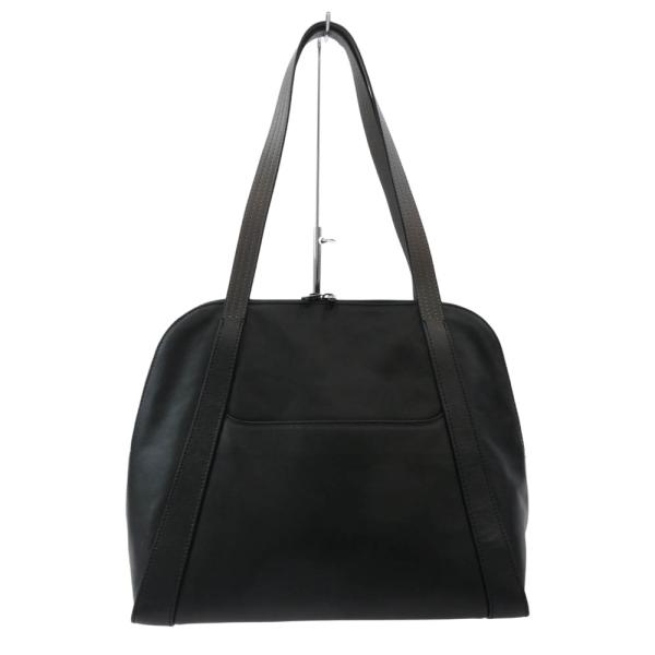 マザーハウス MOTHERHOUSE ボストン トート バッグ ブラック系【中古