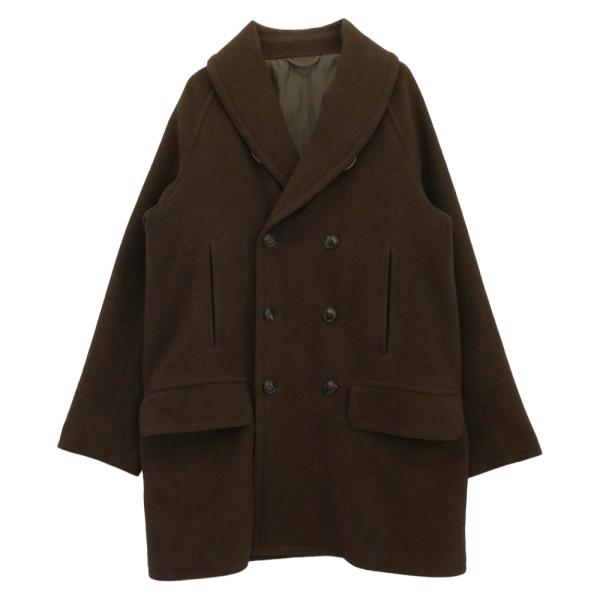 COMOLI コモリ J03-04011 ヤクメルトン ショールカラー コート