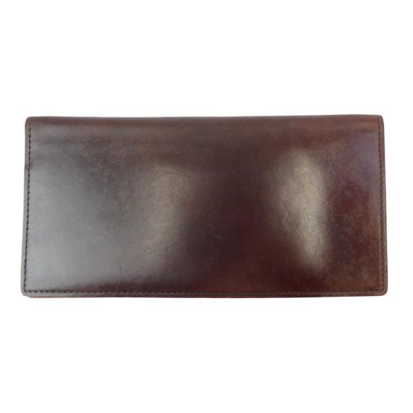 GANZO ガンゾ 57787-56 コードバン レザー 札入れ 長財布 ブラウン系