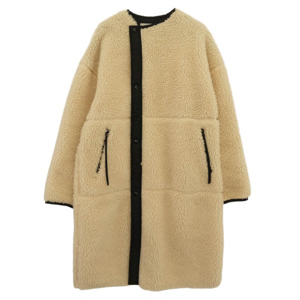 / SHEARINGCOAT FAUX ハイク HYKE ボアロングコート1 ロングコート ボア HYKE（ハイク）の「＜HYKE（ハイク）＞ ジャケット・アウター