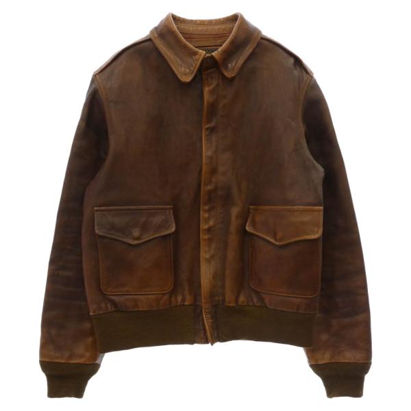 Buzz Rickson's バズリクソンズ BR80105 HORSEHIDE FLIGHT JACKET  A-2 ホースハイド フライト ジャケット ブラウン系 40【中古】 Buzz Rickson's バズリクソンズ BR80105 HORSEHIDE FLIGHT JACKET A-2