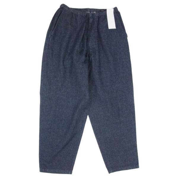 COMOLI コモリ 25SS B01-03013 ネイビー デニム テーパード パンツ 