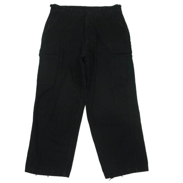 COMOLI コモリ 23SS X01-03012 BLACK DENIM B.D.U PANTS ブラック