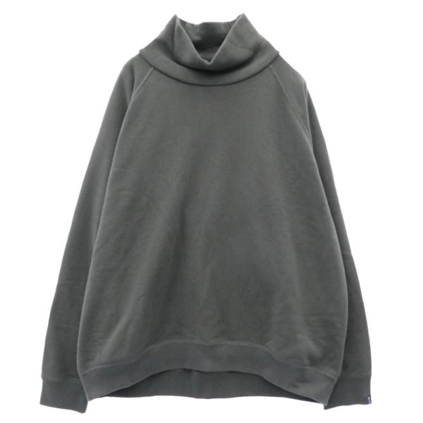 GRAPHPAPER グラフペーパー 23AW GU233-70264B x LOOPWHEELER ループウィラー High Neck Sweat ハイネック スウェット トレーナー ダークグレー系 1【中古】 GRAPHPAPER グラフペーパー 23AW GU233-70264B x LOOPWHEELER ループ
