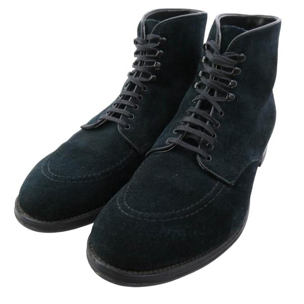 ALDEN オールデン 41141H ANATOMICA アナトミカ別注 スエード モックトゥ インディー ブーツ ブラック系 8D【中古】