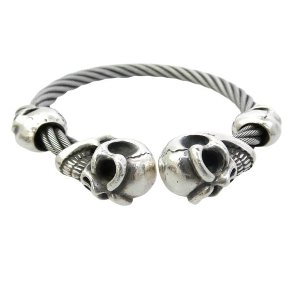 BILL WALL LEATHER（ビルウォールレザー） WIRE BANGLE 2グッドラック