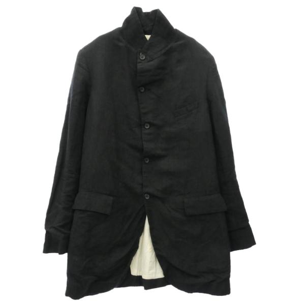 Paul Harnden ポールハーデン Mens Long Blazer ウールリネン メンズ