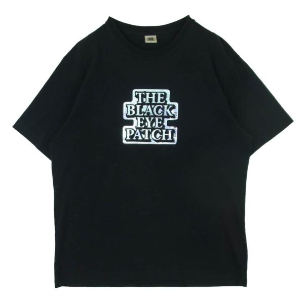 BlackEyePatch 半袖Tシャツ BlackEyePatch ブラックアイパッチ ホログラム センターロゴ プリント