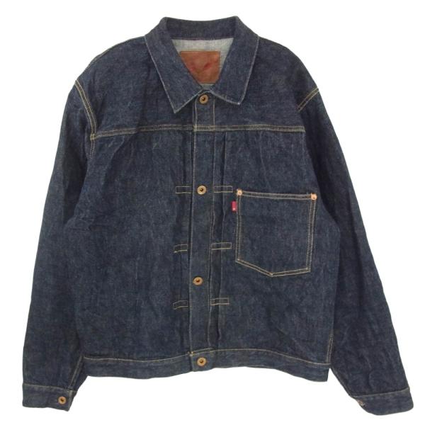 FULLCOUNT フルカウント S2107 WWII MODEL BROWN DENIM JACKET 大戦モデル デニムジャケット Gジャン インディゴブルー系 42【中古】