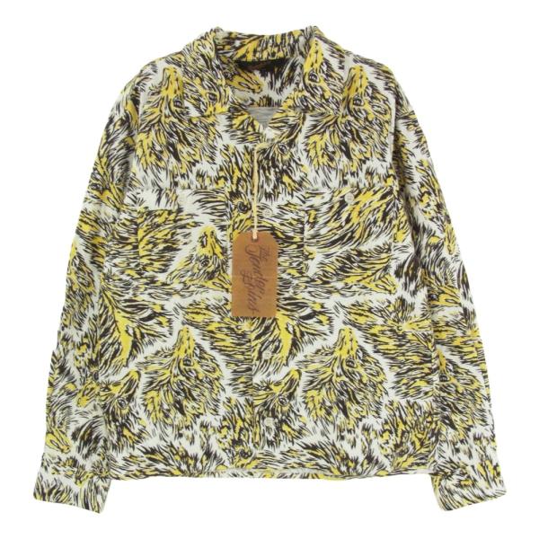 テンダーロイン　フランネル　ウルフ　ネルシャツ　XS 試着程度 TENDERLOIN（テンダーロイン） T-PRINT FLANNEL SHT WOLF オープン
