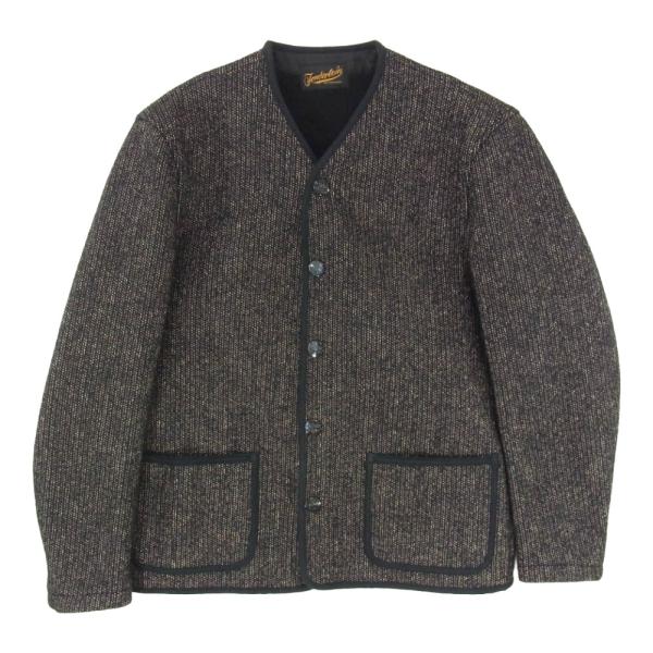 TENDERLOIN テンダーロイン T-BROWNS BEACH JKT ビーチ クロス ノーカラー ジャケット ブラック系 S【中古】 TENDERLOIN（テンダーロイン） T-BROWNS BEACH JKT ビーチ クロス ノー