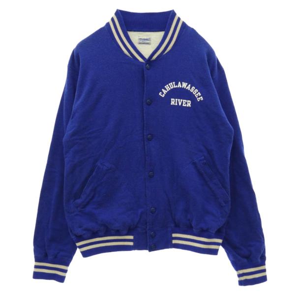 TENDERLOIN テンダーロイン 15AW T-RAYON SPORTS JKT レーヨン スポーツ スタジャン スタジアム ジャケット ブルー系 XS【中古】 TENDERLOIN（テンダーロイン） 15AW T-RAYON SPORTS JKT レーヨン