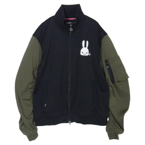 キューン CUNE 17AW AM100T26 MA-1 フロント バック プリント ジップアップ トラック ジャケット ジャージ ブルゾン 3【中古】